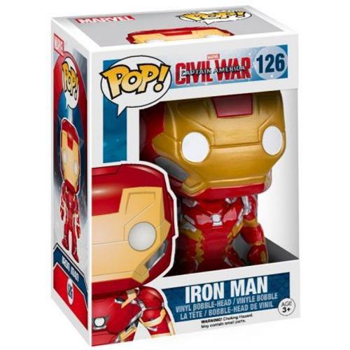 Figurine Pop - Civil War - Iron Man - Funko Pop N126