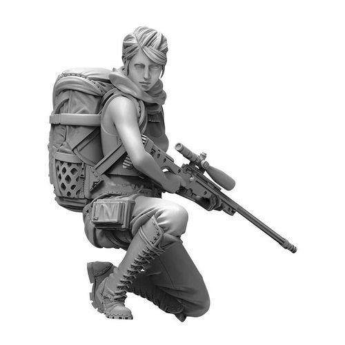 Figurine En Rsine Non Peinte, chelle 1/35, 5cm, Kit De Figurines Non Peintes, Groupe Non Assembl, Collection Zombie A-292 Y3a9