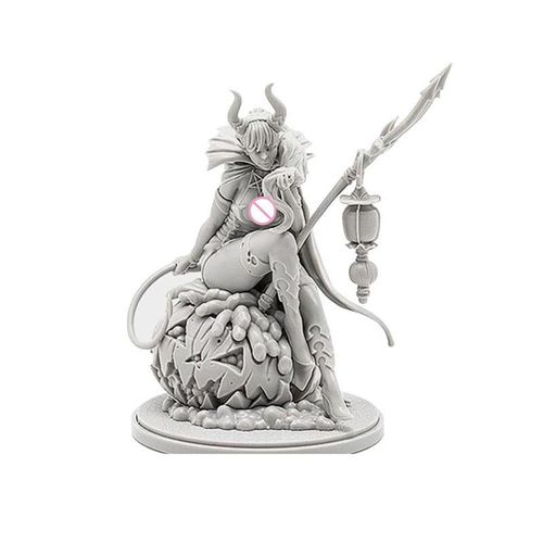 Figurine En Rsine Non Peinte Q2b2, Modle 1/24, Kit De Collection, Fille, Diable Non Assembl, A-195