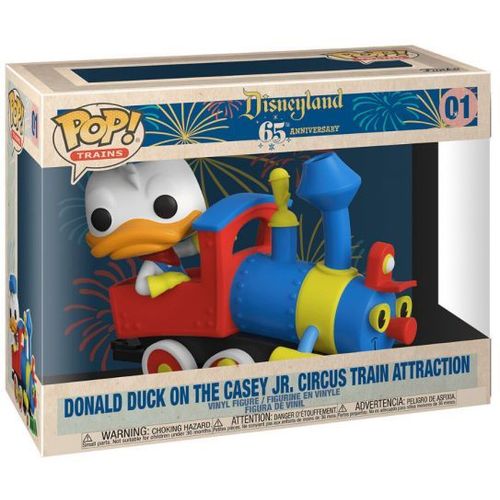 Figurine Funko Pop - 65 me Anniversaire Disneyland [Disney] N01 - Donald Duck Sur L'attraction De Train Du Cirque Casey Jr. (50947)