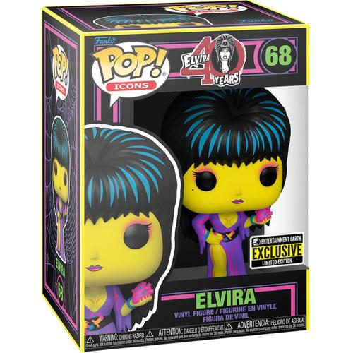 Figurine Funko Pop - Elvira, Matresse Des Tnbres N68 - Elvira Blacklight (64909)
