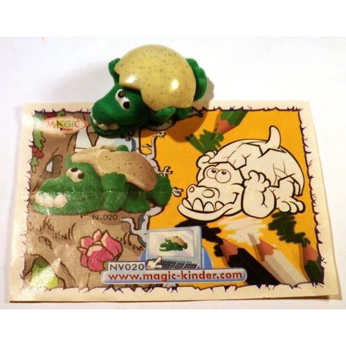 Figurine Kinder - Nv020 Dinosaure Vert (Bbs Dinosaures) Anne 208