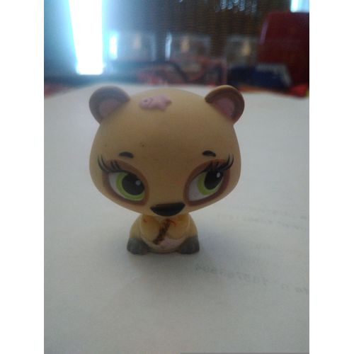 Figurine Little Bratz Ours Jaune Avec toile Sur La Tete