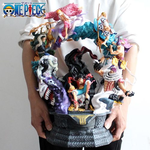 Figurine Luffy GK LS en Pvc une pièce Statue du trône de fer Enel