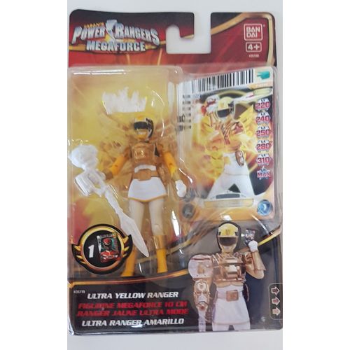 Figurine Power Rangers / Megaforce / Ultra Yellow Ranger/ Force Jaune