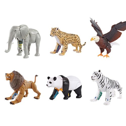 Figurine Robot Transformation ducative Animaux, Jouet D'Action, Cadeau Pour Enfants Et Tout-Petits