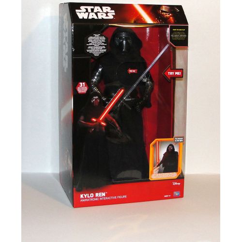 Figurine Star Wars Kylo Ren Animatronic Interactif Sonore Lumineux Articul 45cm Edition Collector De Luxe Lightsaber
