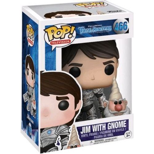 Figurine Pop - Trollhunters - Jim Armure Et Gnome - Funko Pop