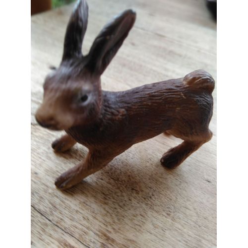 Figurine Vintage Rare Lievre Lapin Bully 4cm