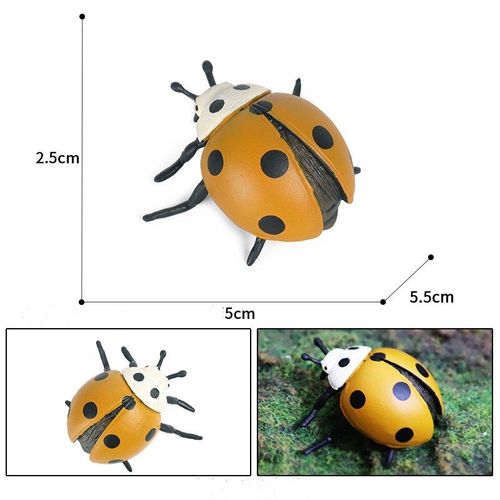 Figurines D'Action Coccinelle, Collection De Figurines Miniatures ducatives Peintes  La Main Pour Enfants