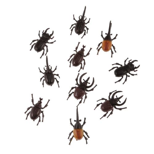 Figurines De Coccinelle Vive, 10 Pices, Modles D'Insectes, Animaux De Collection Amusants