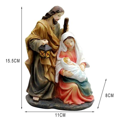 Figurines De La Nativit, Scne De Bb, Jsus, Berceau De Nol, Ornement D'glise, Cadeau De Nol, Dcoration De Maison, Artisanat En Rsine