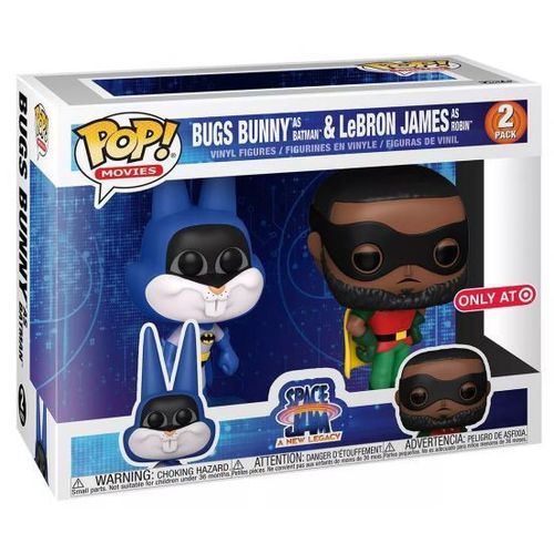 Figurines Funko Pop - Space Jam : Nouvelle re - Bugs Bunny En Batman Et Lebron James En Robin (56231)