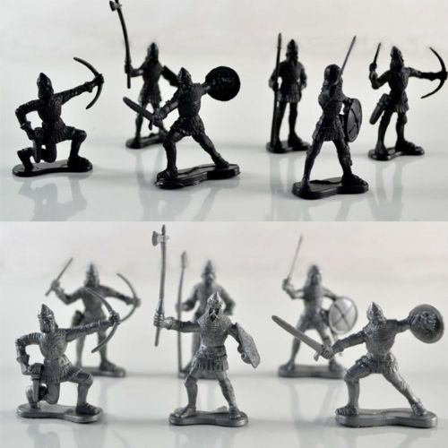 Figurines Militaires Pour Enfants, Jouet De Simulation Durable, Soldats Anciens, Guerre Mdival, Attaque Statique, Ornements, Modle Cadeau, 60 Pices/Ensemble