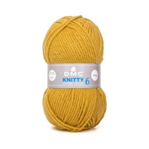 Fil  Tricoter Knitty 6 - 100gr - Dmc Just Knitting Orange (670)