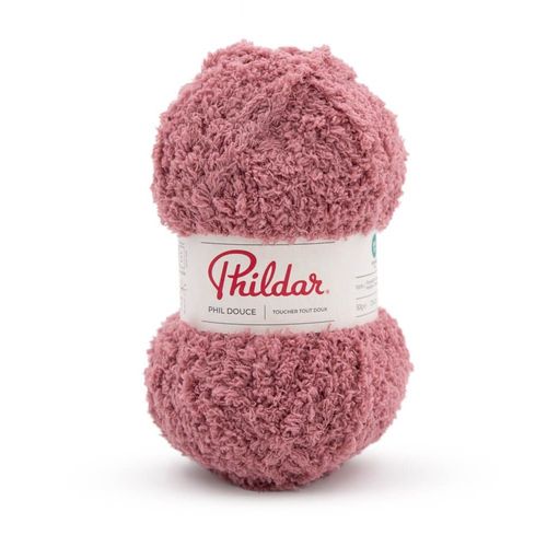 Fil  Tricoter Phil Douce De Phildar : Douceur Pelucheuse Pour Crations Chaleureuses. Color : Vieux Rose