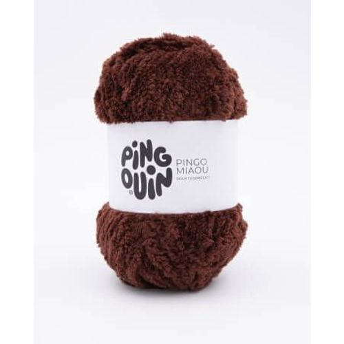 Fil  Tricoter Pingo Miaou - 100gr - Pingouin Brun Marron