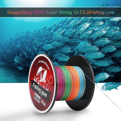 Fil De Peche Tresse Ultra-Resistant Et Multicolore De 500 M (0,4)