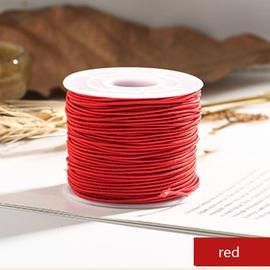 5 m de fil élastique 0,8 mm - rouge- pour colliers et bracelets