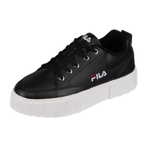 Fila Baskets Pour Femmes - Sandblast Wmn, Chaussure De Course, Chaussure De Sport, Low-Cut, Cuir Vritable Noir Eur 39