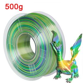 Filament de soie arc-en-ciel PLA pour imprimante  3d,1.75mm,soyeux,riche,lustre,matériaux d'impression,multicolore - Type  Forest series- 500g