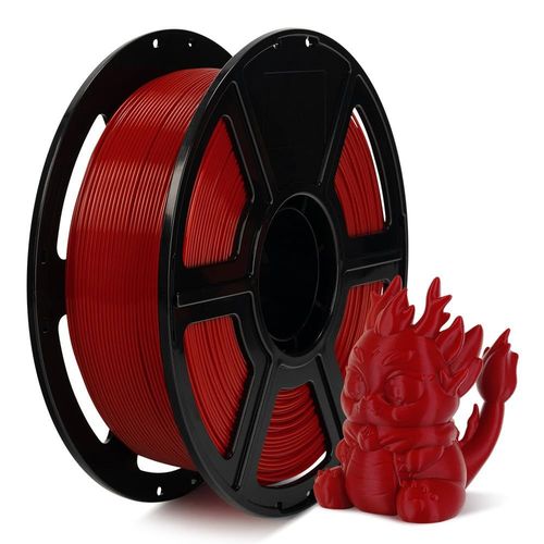 Filament PLA haute vitesse 1.75mm, imprimez jusqu' 8x plus vite, 30-500mm/s Impression haute vitesse, le HS PLA excelle  des vitesses leves pour une efficacit optimale (Ruby Red)