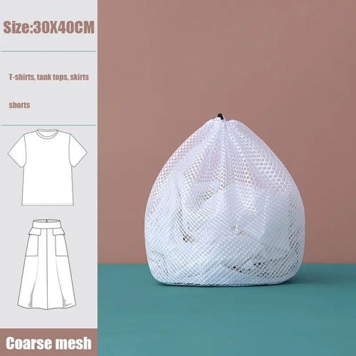 Filet De Lavage  Grande Maille,4 Pices/Ensemble,Panier  Linge,Sous-Vtements,Rutilisable,Tissu Dlicat, - Type Coarse 30x40cm
