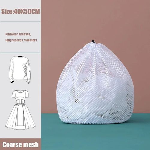 Filet De Lavage  Grande Maille,4 Pices/Ensemble,Panier  Linge,Sous-Vtements,Rutilisable,Tissu Dlicat, - Type Coarse 40x50cm