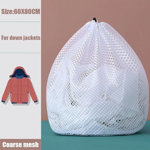 Filet De Lavage  Grande Maille,4 Pices/Ensemble,Panier  Linge,Sous-Vtements,Rutilisable,Tissu Dlicat, - Type Coarse 60x80cm