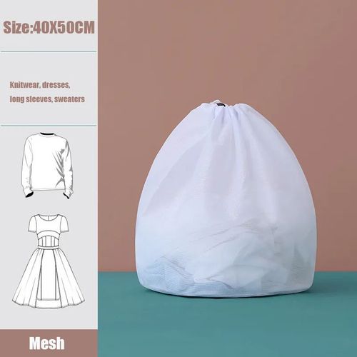 Filet De Lavage  Grande Maille,4 Pices/Ensemble,Panier  Linge,Sous-Vtements,Rutilisable,Tissu Dlicat, - Type Fine Mesh 40x50cm