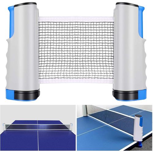 Filet De Ping Pong, Filet De Tennis De Table Rtractable Ping Pang Net Table Tennis Net Rglable Portable Pour Intrieur Et Extrieur, Gris
