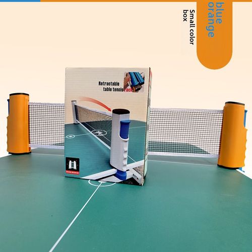 Filet De Ping-Pong Portable Lan Orange Bote De Couleur Universel Tension Adaptable Pour Interruption De Jeu En Intrieur