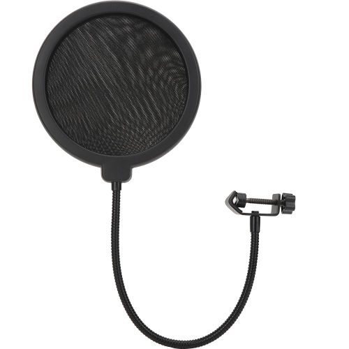 Filet de protection pour microphone, filtre professionnel double couche, filet coupe-vent pour studio d'enregistrement