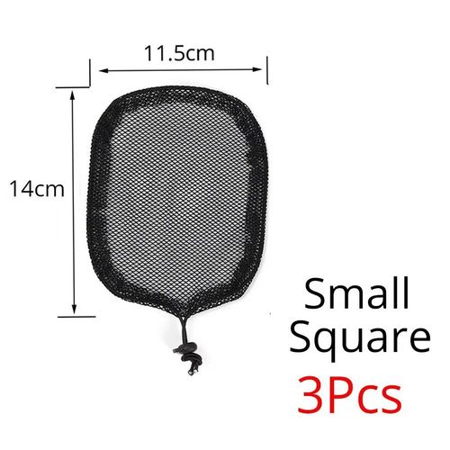 Filet De Queue De Cheval Extensible Pour Chignon Afro Excutif,Base De Proximit,Bouffante,Tissage De Queue De Cheval,Filet  Cheveux Rond,3 Pices - Type Small Square 3pcs