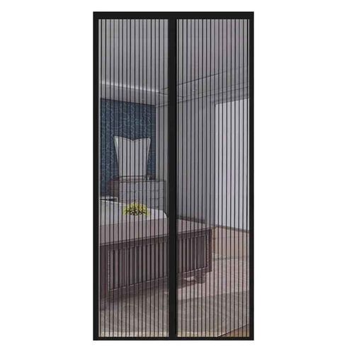 Filet Magntique Pour Porte,Taille E,cran De Porte  Rideau,Arrt Automatique,Filets  Mailles Invisibles - Type Width 110cm-Height 210cm