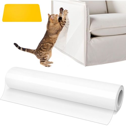 Film De Protection Anti-Rayures Pour Canap Chat-5 M X 43 Cm-Autocollant-Film Anti-Rayures Pour Chat-Transparent-Film Anti-Rayures-Protection De Meubles Pour Canap,Tapis,Portes
