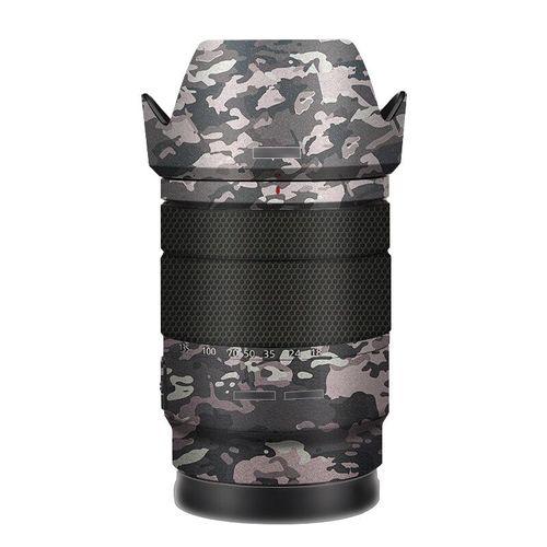 Film de protection pour objectif E18-135 Sony E 18-135mm f3.5-5.6 OSS SEL18135 Autocollant de protection d'objectif 18135 - Type Field Camouflage