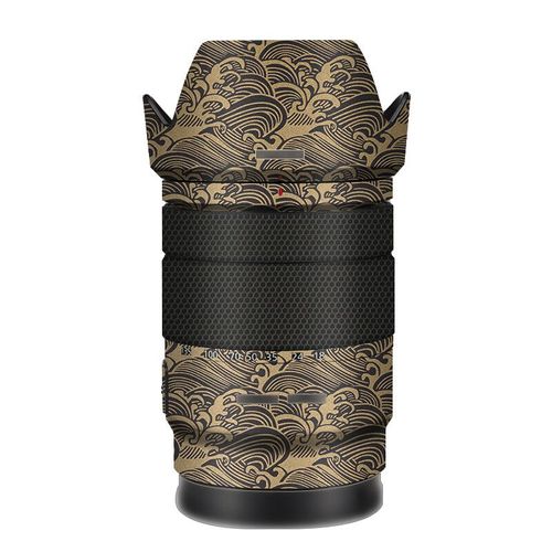 Film de protection pour objectif E18-135 Sony E 18-135mm f3.5-5.6 OSS SEL18135 Autocollant de protection d'objectif 18135 - Type Golden Wave