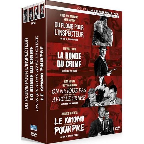 Coffret Films Noirs N2 : Du Plomb Pour L'inspecteur + La Ronde Du Crime + On Ne Joue Pas Avec Le Crime + Le Kimono Pourpre - Pack de Richard Quine