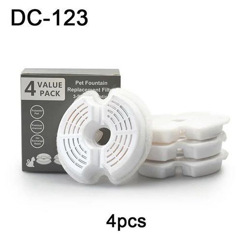 Filtre  Charbon Actif De Remplacement Pour Fontaine  Eau Pour Chat,Outil De Remplacement Pour Livres,Accessoires - Type 02-Dc-123-X4pcs