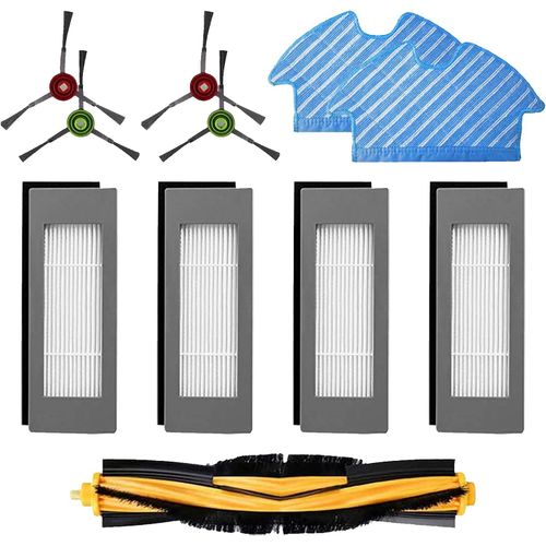 Filtre Brosse Chiffon De Rechange Ensemble D'Accessoires Pour Aspirateur Robot Ecovacs Deebot Ozmo 900 Ozmo 905 (11 Pices)[SSE7111460]