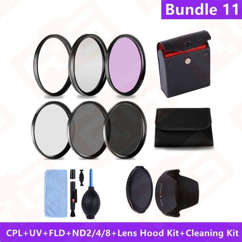 Filtre D'objectif D'appareil Photo,Accessoires  Effet Spcial,Fld,Uv,Cpl,Nwiches Izing  L'ycine,4,8,Partenaires,Gros Plan,+ 1,+ 2,+ 4,+ 10,49,52,55,58,62,67,72,77mm - Type [Bundle 11]-62mm