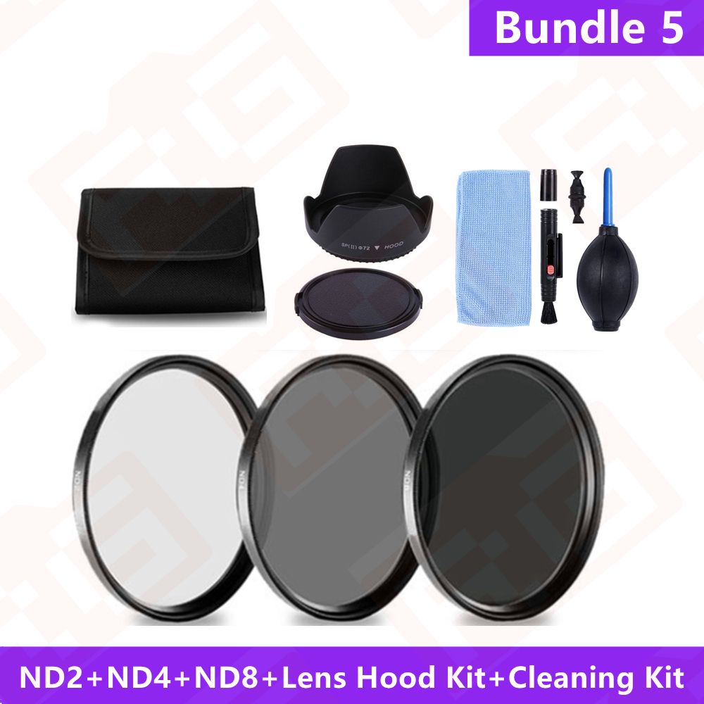 Filtre D'objectif D'appareil Photo,Accessoires  Effet Spcial,Fld,Uv,Cpl,Nwiches Izing  L'ycine,4,8,Partenaires,Gros Plan,+ 1,+ 2,+ 4,+ 10,49,52,55,58,62,67,72,77mm - Type [Bundle 5]-62mm