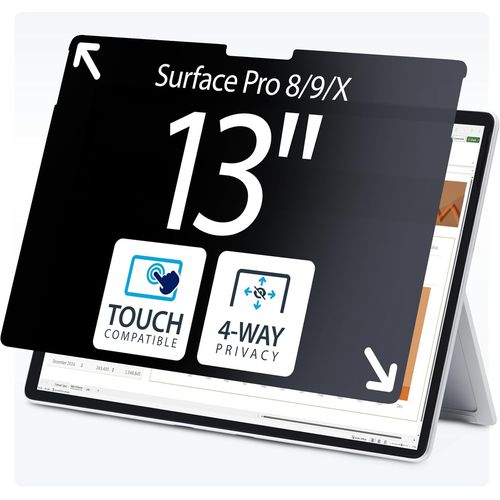 Filtre De Confidentialit  4 Directions Pour Surface Pro 8/9/X 13
