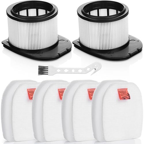 Filtre De Rechange Iz400 Iz420 Pour Aspirateur Sans Fil Shark Stratos Duoclean Iz400Uk Iz400Ukt Iz420Uk Iz420Ukt, 2 Post-Moteurs Hepa Et 4 Filtres En Mousse Et 4 Filtres En Feutre[SSE7114013]