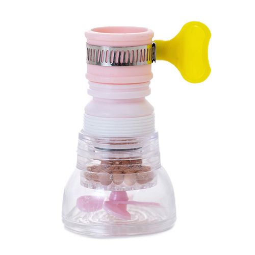 Filtre de robinet rotatif  360 degrs, amovible, rsistant aux claboussures, buse de robinet d'vier robuste, filtre, fournitures de cuisine-Rose A