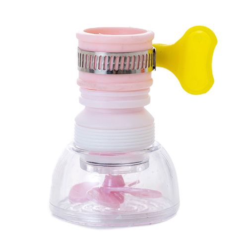 Filtre de robinet rotatif  360 degrs, amovible, rsistant aux claboussures, buse de robinet d'vier robuste, filtre, fournitures de cuisine-Rose B