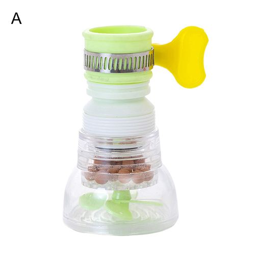 Filtre de robinet rotatif  360 degrs, amovible, rsistant aux claboussures, buse de robinet d'vier robuste, filtre, fournitures de cuisine-Vert A