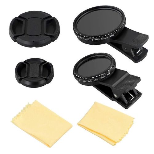 Filtre DObjectif De Tlphone 37 Mm 52 Mm Avec Clip Pour Smartphone Filtre Variable Universel Nd2-400 Pour Mobile P