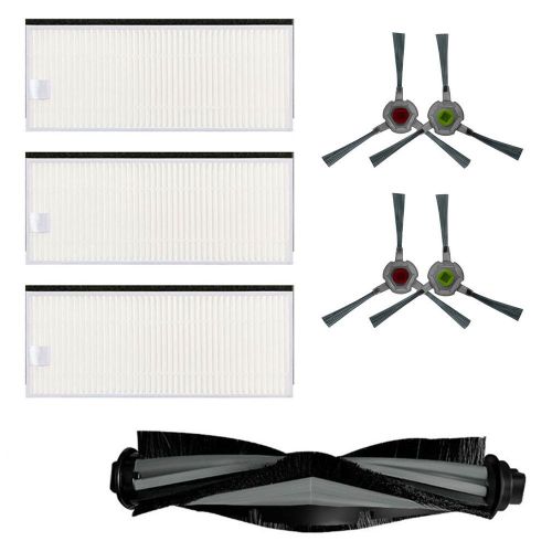 Filtre Robot Ecovacs Deebot Buddy Pack U2, Brosse Principale Et Brosses Latrales Pour Sol Dur, Accessoires De Nettoyage De Poils D'Animaux 9109-May11344